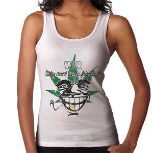 War Why Can't We Be Friends Leaf Cover Art Women's Vest