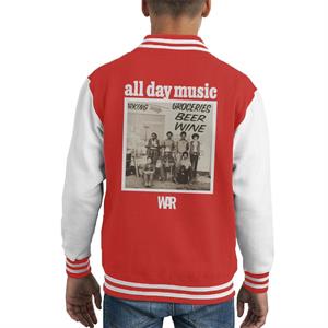 War All Day Music Cover Art Kid's Varsity Jacket