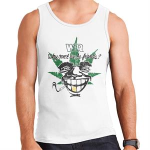 War Why Can't We Be Friends Leaf Cover Art Men's Vest