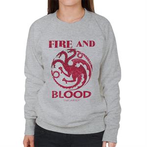 Game Of Thrones Targaryen Fire And Blood Women's Sweatshirt