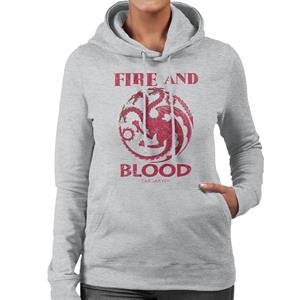 Game Of Thrones Targaryen Fire And Blood Women's Hooded Sweatshirt