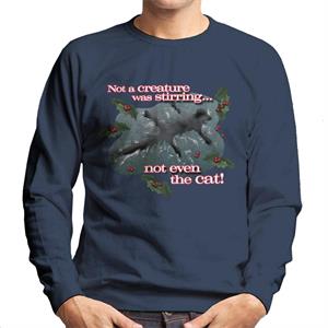 National Lampoons Christmas Vacation Not A Creature Was Stirring Men's Sweatshirt