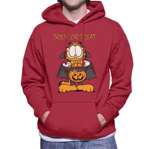 Garfield Halloween Trick Or Treat Men's Hooded Sweatshirt