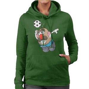 Mr Potato Head Football Header Women's Hooded Sweatshirt