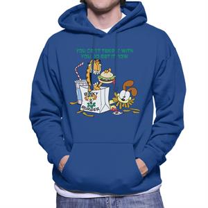 Garfield Burger Eat It Now Men's Hooded Sweatshirt