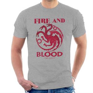 Game Of Thrones Targaryen Fire And Blood Men's T-Shirt