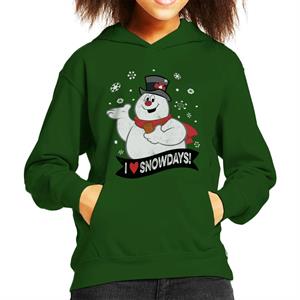 Frosty The Snowman I Love Snowdays Kid's Hooded Sweatshirt