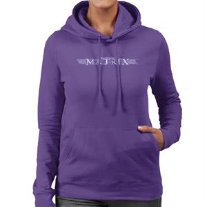 The Matrix Purple Logo Women's Hooded Sweatshirt