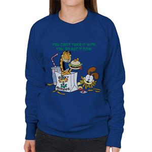 Garfield Burger Eat It Now Women's Sweatshirt