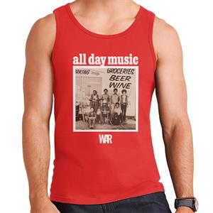 War All Day Music Cover Art Men's Vest