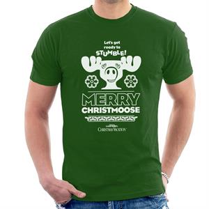 National Lampoons Christmas Vacation Merry Christmoose Men's T-Shirt