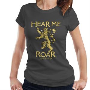 Game Of Thrones Lannister Hear Me Roar Women's T-Shirt