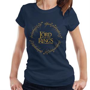 The Lord Of The Rings Logo Ring Inscription Women's T-Shirt