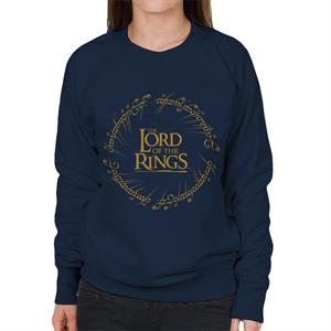 The Lord Of The Rings Logo Ring Inscription Women's Sweatshirt