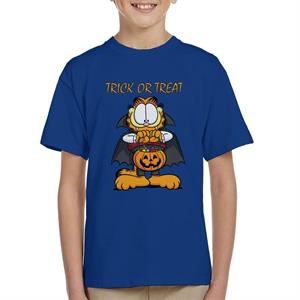 Garfield Halloween Trick Or Treat Kid's T-Shirt