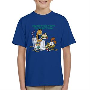 Garfield Burger Eat It Now Kid's T-Shirt