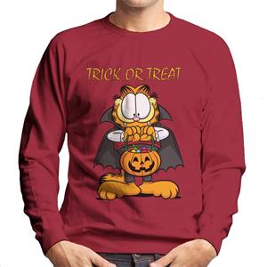 Garfield Halloween Trick Or Treat Men's Sweatshirt