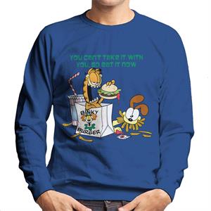 Garfield Burger Eat It Now Men's Sweatshirt