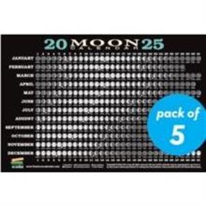 2025 Moon Calendar Card 5 Pack by Kim Long