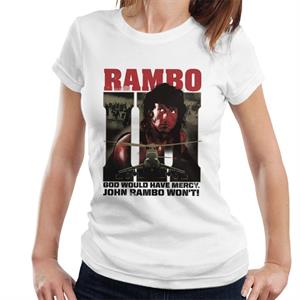 Rambo III God Would Have Mercy John Rambo Wont Women's T-Shirt