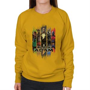 Black Adam And The Justice Society Of America Women's Sweatshirt