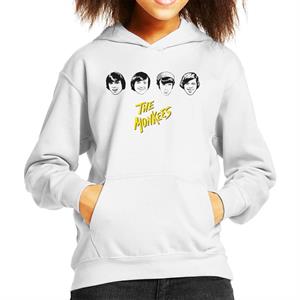 The Monkees Band Members Faces Kid's Hooded Sweatshirt