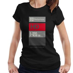 Betamax Grey B Logo High Definition Women's T-Shirt