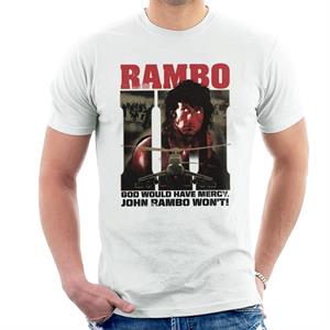 Rambo III God Would Have Mercy John Rambo Wont Men's T-Shirt