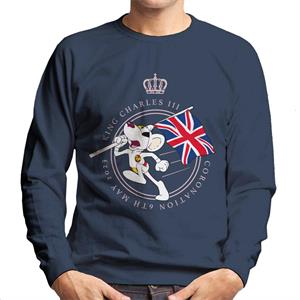 Danger Mouse King Charles III Coronation 2023 Union Jack Men's Sweatshirt