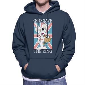 Danger Mouse God Save The King Union Jack Men's Hooded Sweatshirt