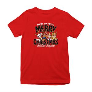 PAW Patrol Merry Christmas Holiday Helpers Antlers Kid's T-Shirt