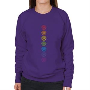 Rainbow 7 Colours Logo 50 Years Anniversary Women's Sweatshirt