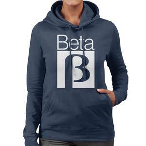 Betamax Black B Logo Women's Hooded Sweatshirt