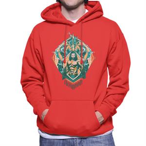 Aquaman Vs Karathen The Sea Monster Men's Hooded Sweatshirt