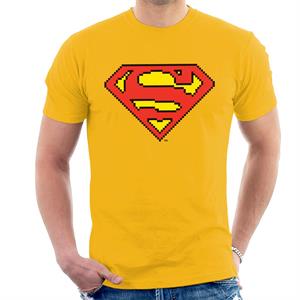 Superman Pixelated Logo Men's T-Shirt