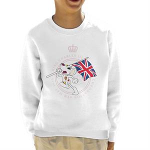 Danger Mouse King Charles III Coronation 2023 Union Jack Kid's Sweatshirt