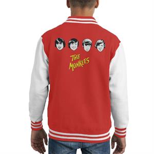 The Monkees Band Members Faces Kid's Varsity Jacket