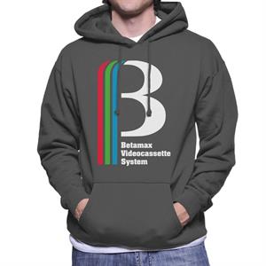 Betamax Videocassette System Logo Men's Hooded Sweatshirt