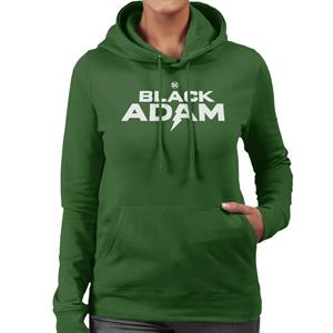 Black Adam Classic Logo Women's Hooded Sweatshirt