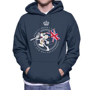 Danger Mouse Union Jack King Charles III 2023 Coronation Men's Hooded Sweatshirt