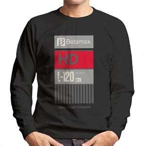 Betamax Grey B Logo High Definition Men's Sweatshirt