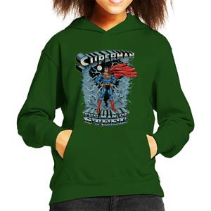 Superman The Man Of Steel Kid's Hooded Sweatshirt