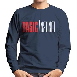 Basic Instinct Red And White Logo Men's Sweatshirt