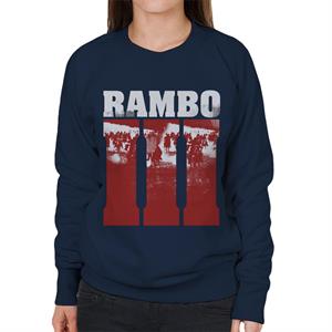 Rambo III Final Battle Scene Women's Sweatshirt