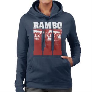 Rambo III Final Battle Scene Women's Hooded Sweatshirt