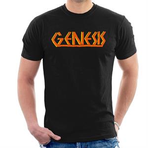 Genesis Band Vintage Orange Logo Men's T-Shirt