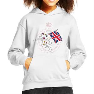 Danger Mouse King Charles III Coronation 2023 Union Jack Kid's Hooded Sweatshirt