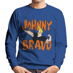 Johnny Bravo Side Pose Logo Men's Sweatshirt