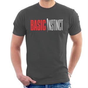 Basic Instinct Red And White Logo Men's T-Shirt