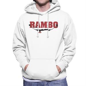 Rambo Logo Compound Bow Men's Hooded Sweatshirt